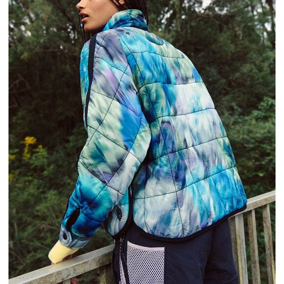 🆕 FP MOVEMENT Pippa Printed Packable Puffer Jacket / Blurry Flower - Picture 8 of 9